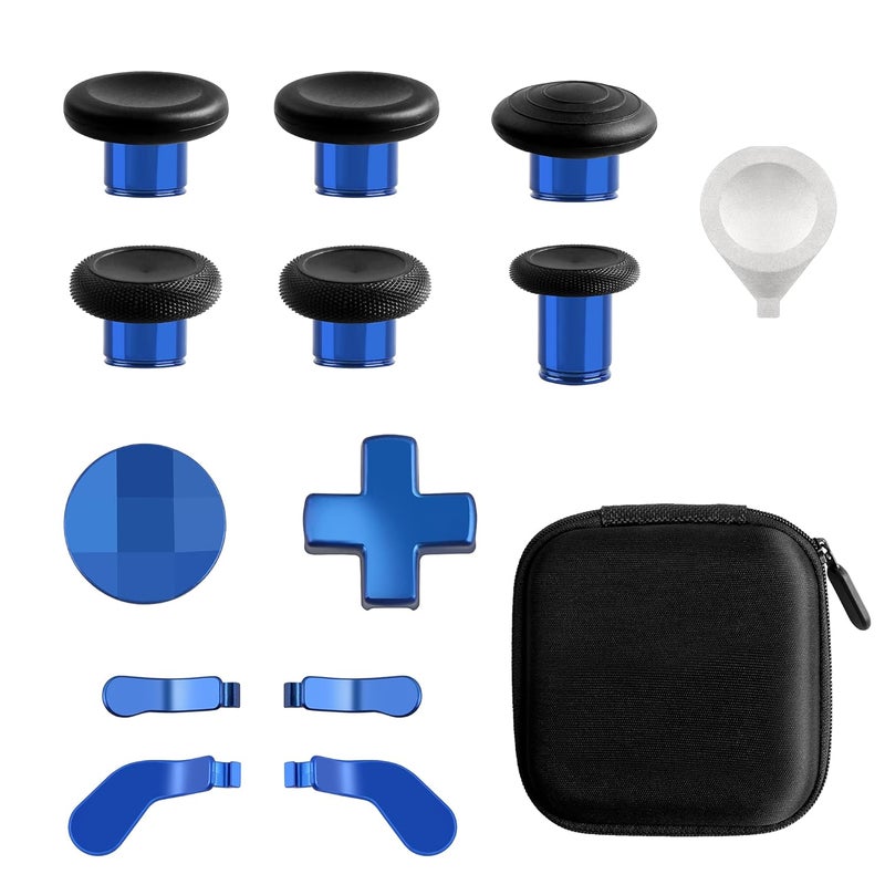 DTianSir 14 in 1 Metal Thumbsticks for Xbox Elite Wireless Controller Series 2,Gaming Accessory Replacement with 6 Swap Thumbsticks,4 Paddles,2 D-Pads,1 Bag,1 Tool - Image 1